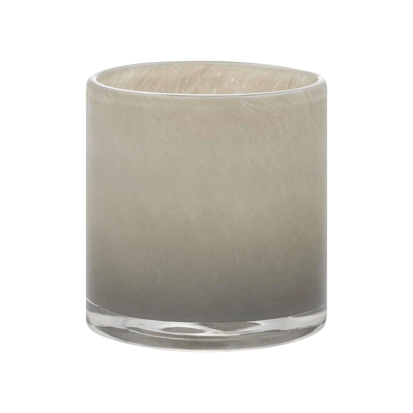 blomus SAGA Glass Hurricane Lamp - Large - Mourning Dove (Brown/Grey)