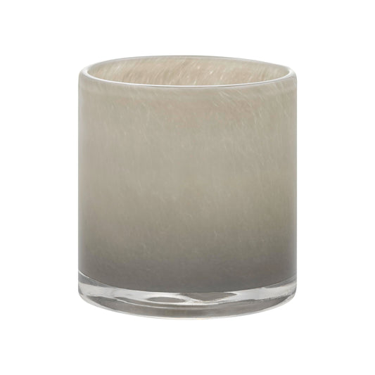 blomus SAGA Glass Hurricane Lamp - Large - Mourning Dove (Brown/Grey)