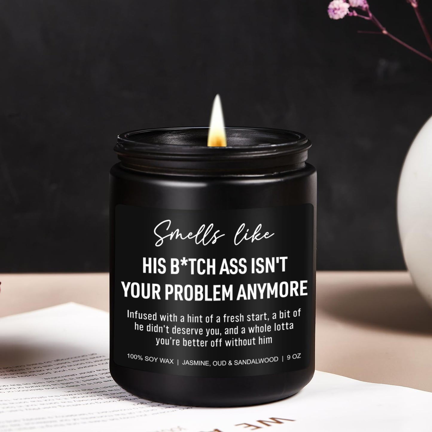 Younift Funny Scented Candles, Divorce Gifts for Women, Divorce Party Decorations - Cheer up, Breakup Gifts for Women, Newly Divorced Woman, Her - Break up, Ex Boyfriend Presents - 9 oz