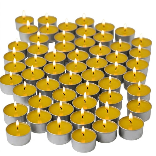 Hecate Magic Mall Tealight Candles Soy Blend Wax – 2 Hours Long Burning Unscented for Home, Spa, Parties, Wedding, Home Decor – Assorted Colors – Eco-Friendly & Smokeless (150, Yellow)