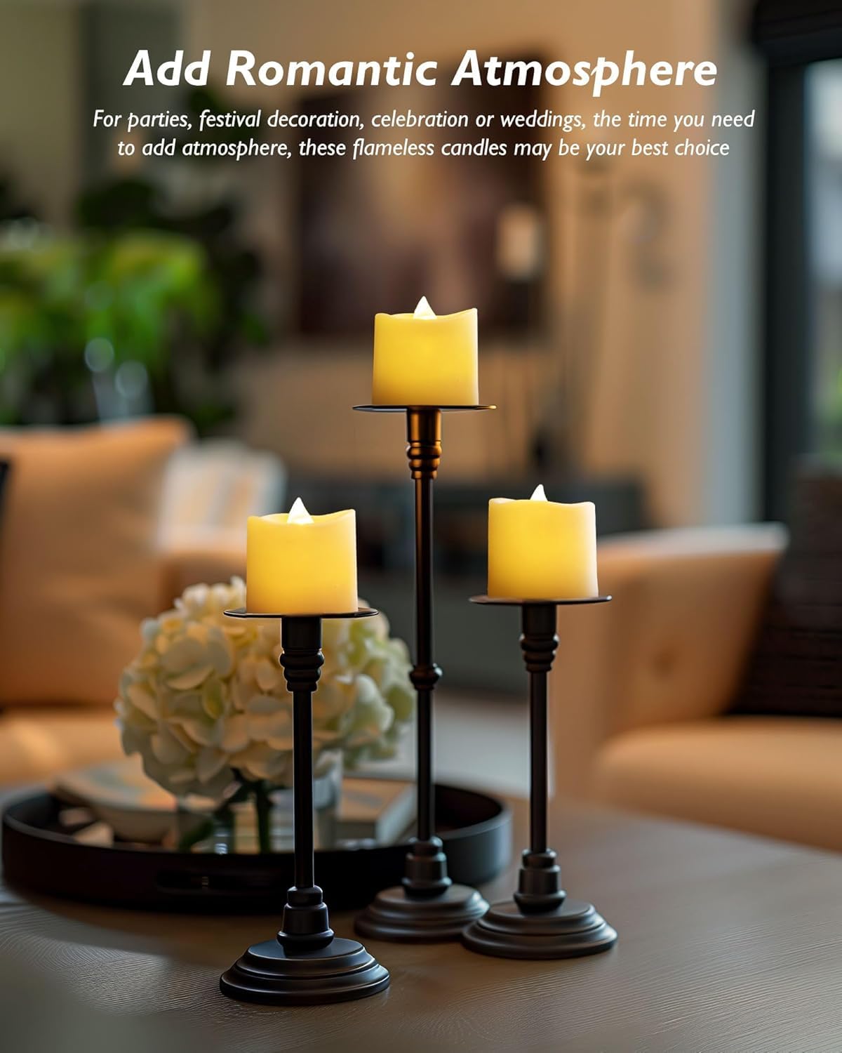 Homemory 50Pack Flameless LED Votive Candles, 200+Hour Lasting Electric Fake Candles, Battery Operated Tealights in Warm White for Wedding, Proposal Anniversary, Romantic Decor (Ivory Base)