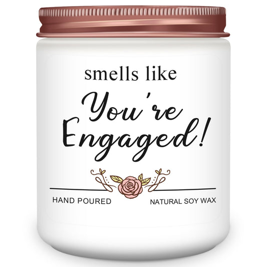 Homsolver Engagement Gifts for Couples, Gift for Newly Engaged Couples, Gifts for Women Her,Bride, Party Gift, Engaged Scented Candles