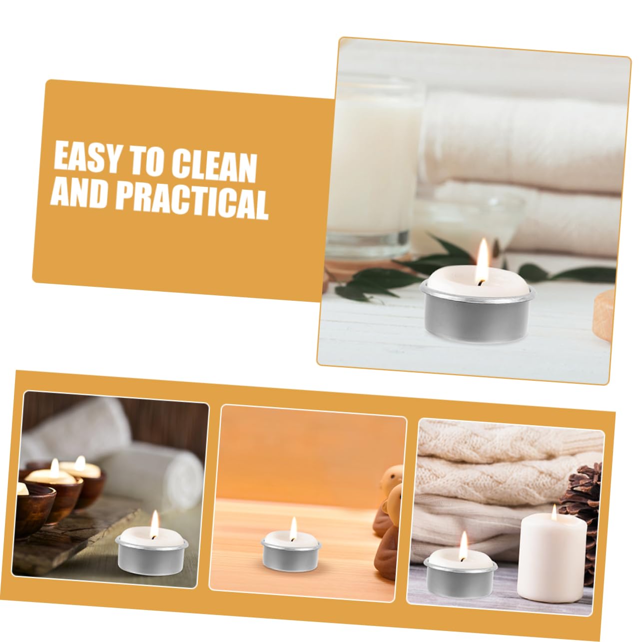 KALLORY 15pcs Metal Candle Cups for Decorative Tea Party DIY Scented Candle Holders Iron Jar Tea Light Wax Warmer Home Table Aromatherapy Essential Oil Diffuser