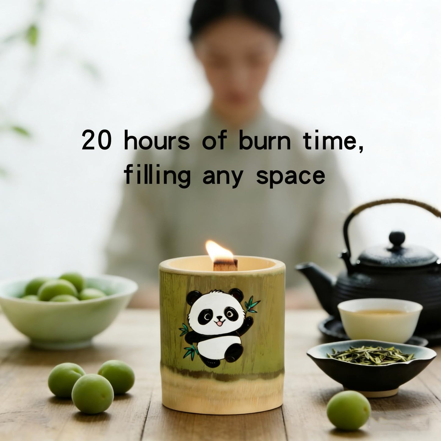 WJeffloom Premium Scented Soy Wax Candles Set - Long-Lasting Aromatherapy with Plum Fruit Fragrance for Home Bedroom Bathroom Decor & Gifts