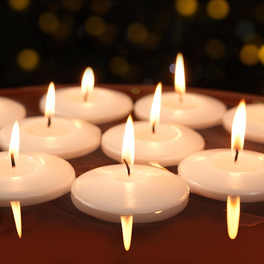 3 inch Floating Candles 36 Packs Black Floating Candles 8-9 Hours Floating Candle for Centerpieces 3” Water Candles for Cylinder Vases, Pool, Wedding, Party