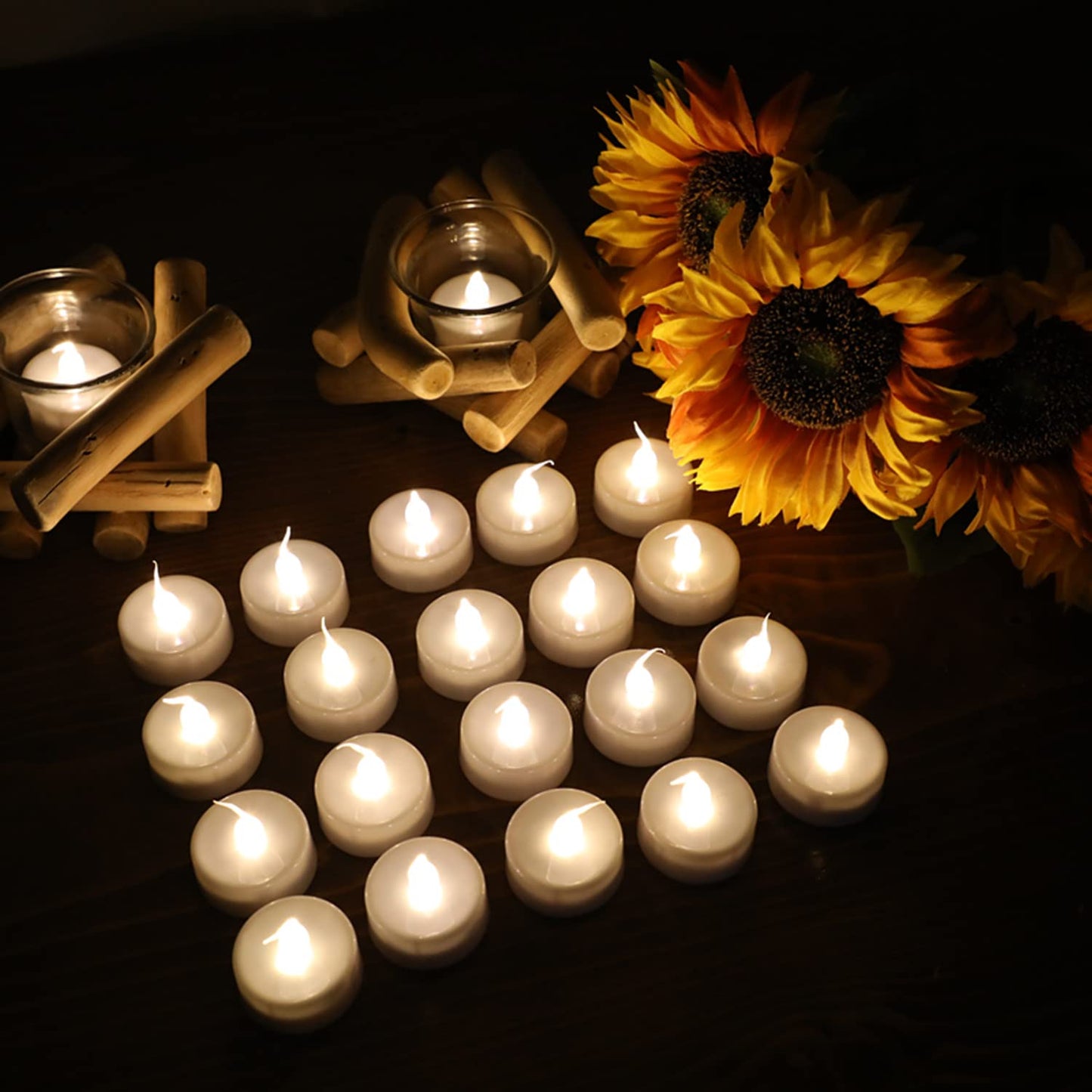 Wilrigir flameless tealight Candles with Remote Control and Timer, Battery Operated LED Tea Lights - Best Decoration for Parties, Wedding, Festivals - 12 pcs