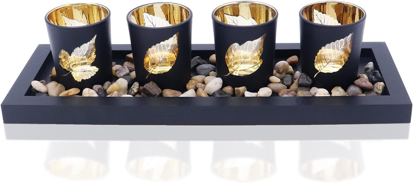 Glass Candle Holders Set for Wedding Party Romantic Dinner Table Centerpieces Home Festival Windowsill Bridal Shower Decor