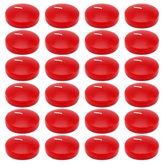 6 Hour 2 Inch Red Burgundy Floating Candles, Small Unscented Dripless Pool Water Wax Floating Candles for Cylinder Vase, Centerpiece at Wedding, Party, Pool, Holiday, 24 Packs