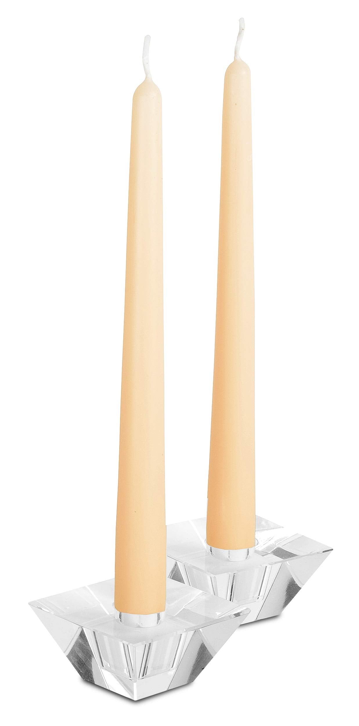 Hyoola Tall Taper Candles - 10 Inch Cream Dripless, Unscented Dinner Candle, Paraffin Wax with Cotton Wicks - 8 Hour Burn Time (Pack of 12)