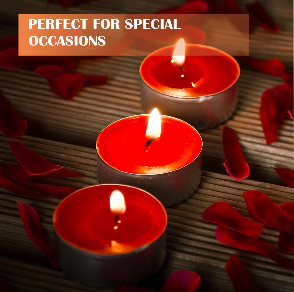 Generic Premium European Wax Tea Light Candles - Bulk Pack of 100 | Long-Lasting, Smokeless & Dripless | Ideal for Weddings, Romantic Nights & Home Decor (200 of Pack), White