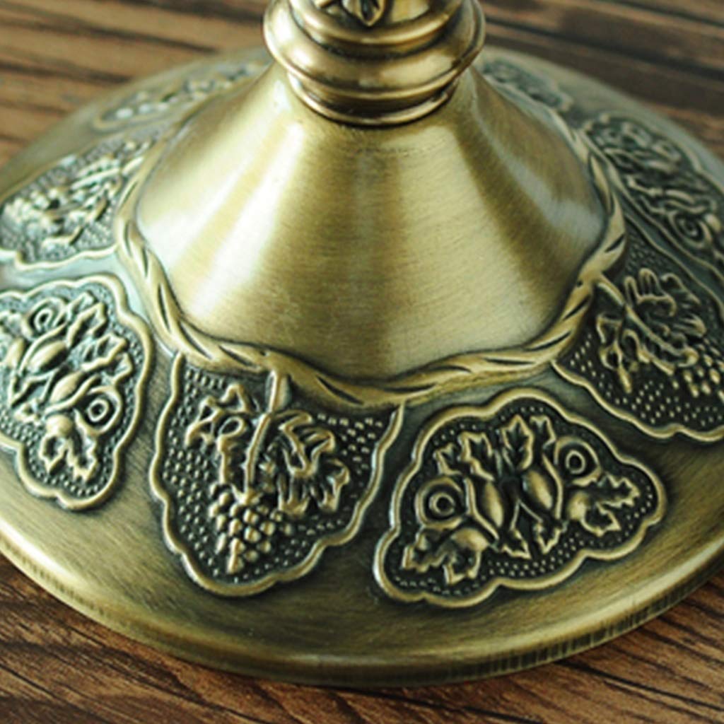 XILIN-1987 Candle Holderss European Elegant Candle Stand with 5-stem .Metal Candelabra Retro Candlestick Holder for Candlelight Dinner and Table Decoration,Bronze Finish Decorative Candlestick