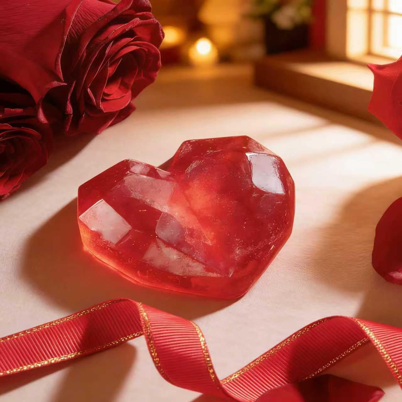 Gifts for Girlfriend Wife Lover Unique Ideas Wedding Engagement Gifts Heart-shaped Valentines Red Rose Love You Gift Romantic Gift Set