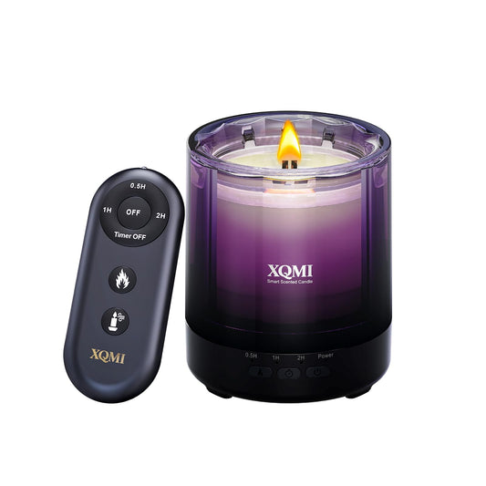 XQMI Smart Scented Candles,Perfume-Grade Scented Candle for Women, 4.25oz Natural Soy Wax, Candles for Home Scented, Birthday Gifts, Valentine’s Day Candle for Her(Heartbeat Rhythm)