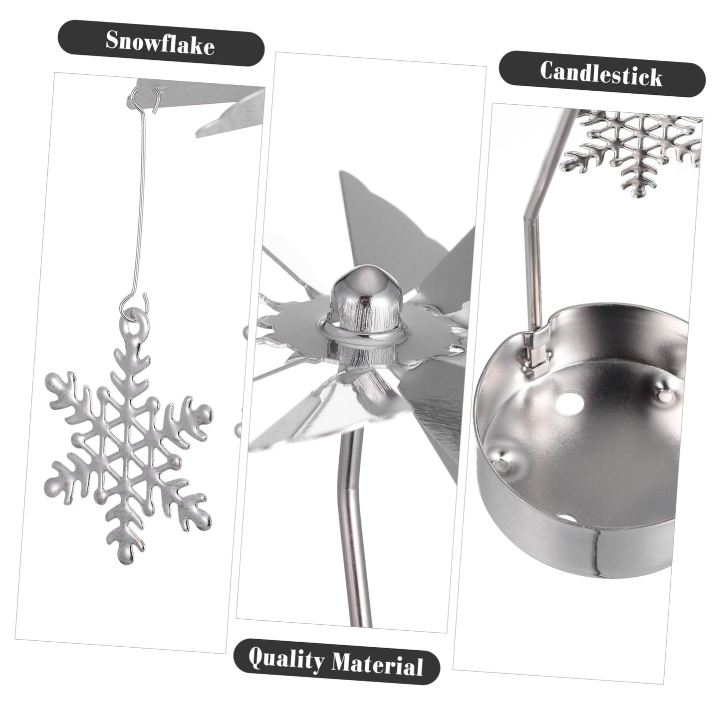 Cabilock 3pcs European Style Metal Carousel Candleholder for Wedding and Home Decoration Romantic Candle Stand for Dining Table Centerpieces Elegant Accent for Gatherings and Parties