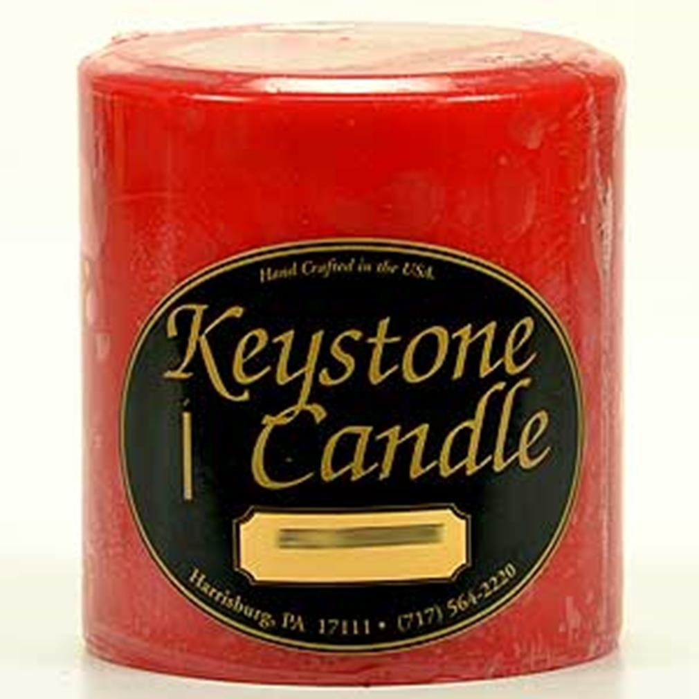 4 x 4 Mistletoe and Holly Pillar Candles
