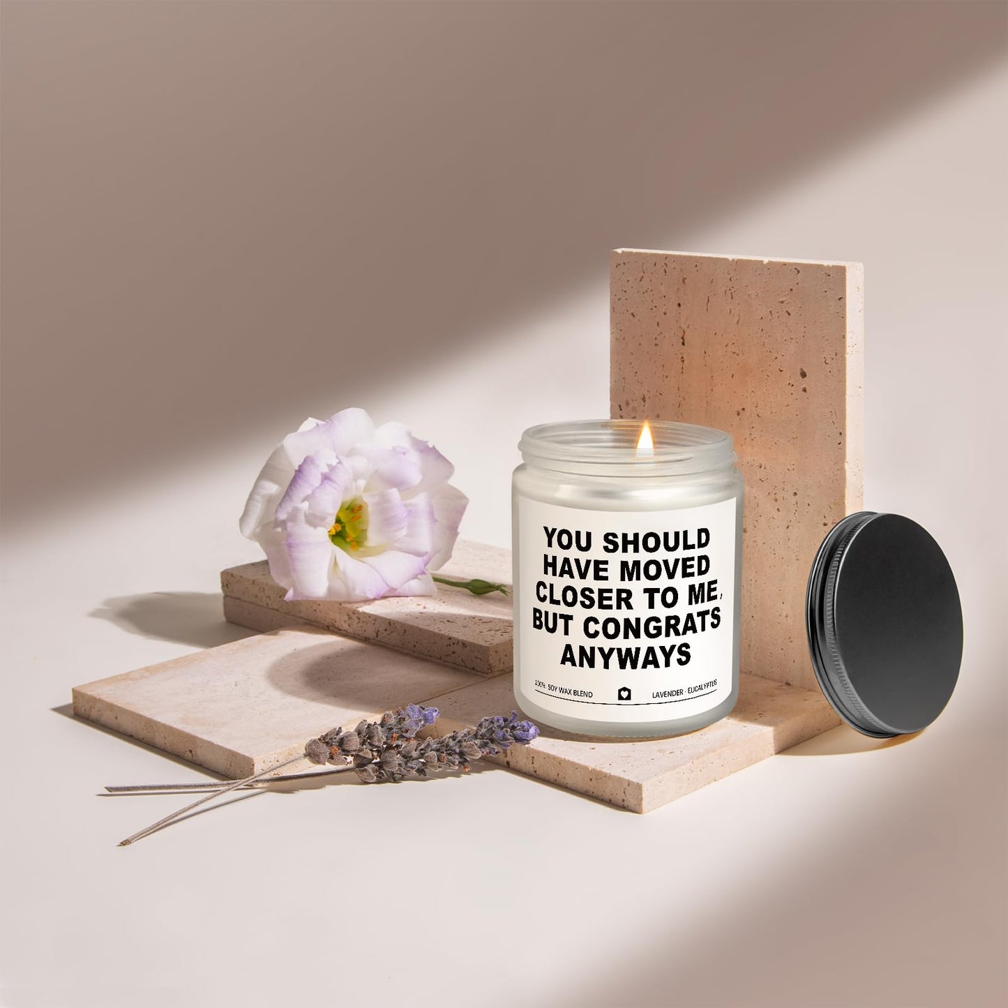 Gleevera Housewarming Gifts New Home, Best Housewarming Gifts 2026 - Handmade Lavender Scented Candle - New Home Gift Candle Ideas, House Warming Gift for Friends Couple New Homeowner (7oz)