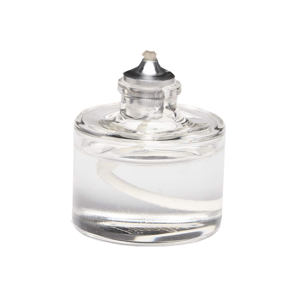 Firefly Refillable, Clear Glass Unscented Tealight Candles - 5 Pack - Bulk Long Burning Tea Lights Cotton Wick & Holder Included