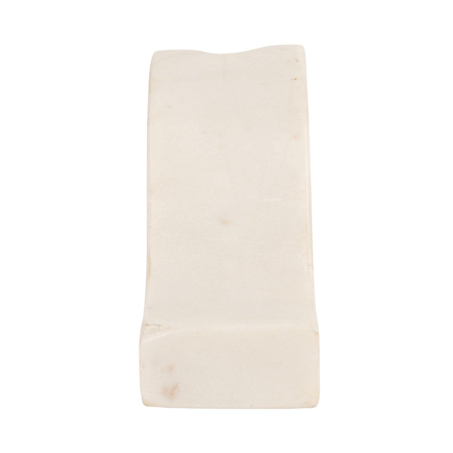 Bloomingville Marble Wave Double Taper Candle Holder, White