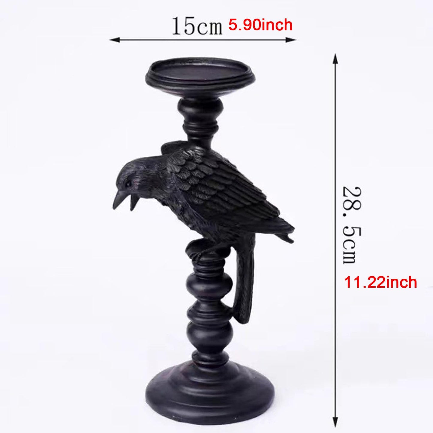 Tea light Holder, Resin Tealight Candle Holders Gothic Decor Candlestick for Halloween Thanksgiving Decor