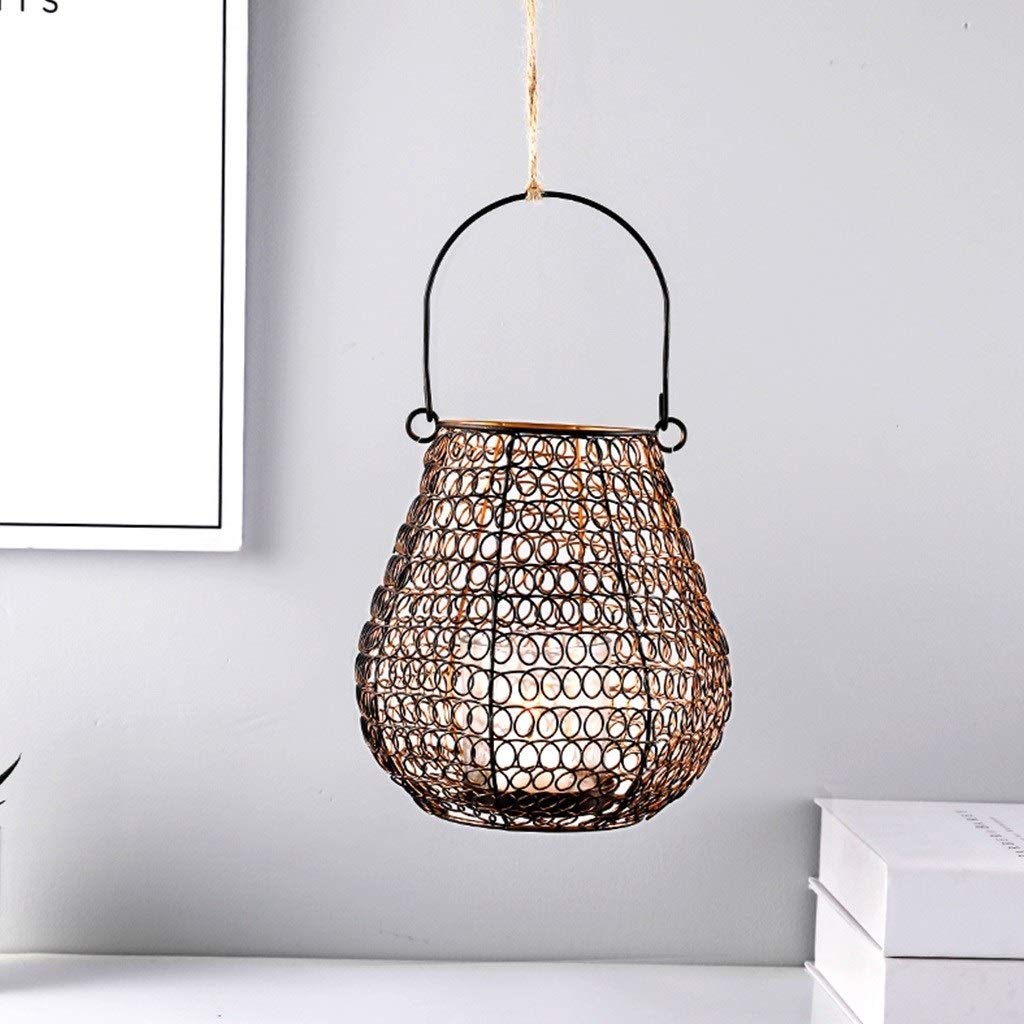 XILIN-1987 Candle Holderss Iron Candle Holder Retro Living Room Study Balcony Bedroom Tabletop Ornament Candlestick Decorative Candlestick