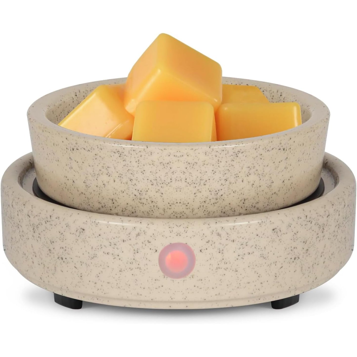 nawaza Ceramic Wax Melt Warmer Fragrance, 3 in1 Electric Candle Wax Warmer，Scented Wax Melt Wax Cubes Melter Fragrance Warmer for Home,Office,Gift (Beige)
