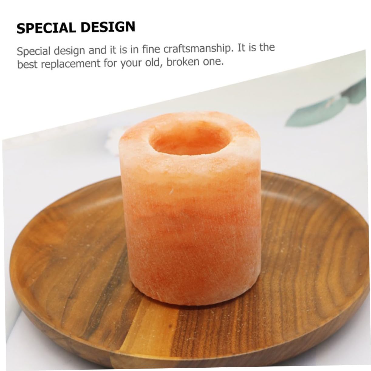Amosfun 2pcs Himalayan Salt Candle Holder for Meditation Home Decor Elegant Table Ornament for Centerpieces Unique Temple Design