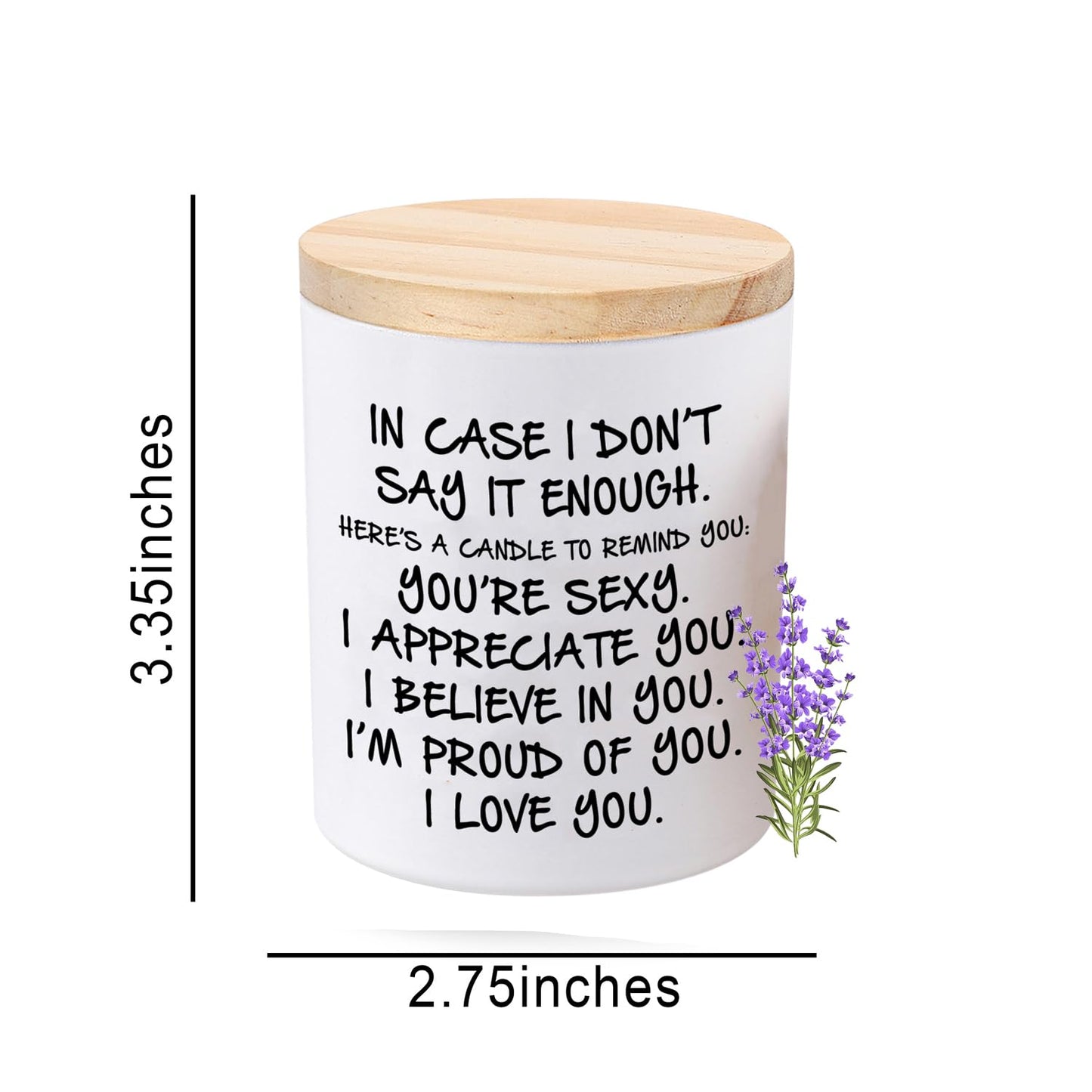 BFJLIFE Candles Gifts for Girlfriend Wife Her Funny Novelty Unique Valentines Mothers Day Anniversary Christmas Birthday Gifts for Girlfriend Wife Women Stocking Stuffers Lavender Scented Soy Candle
