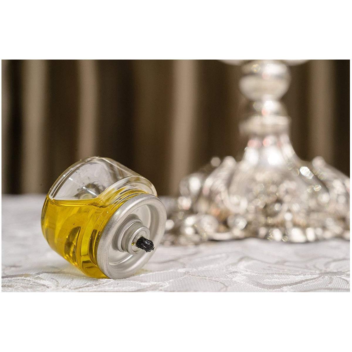 Shabbos Oil Candle Light. Pre-Filled (for Quick Lighting) Beautiful High Flame, (Throughout The Entire time) Sealed, NO SPIL, NO Mess, 100% Extra Virgin Olive Oil Burns Approx. 31/2 Hrs 22 per Pack