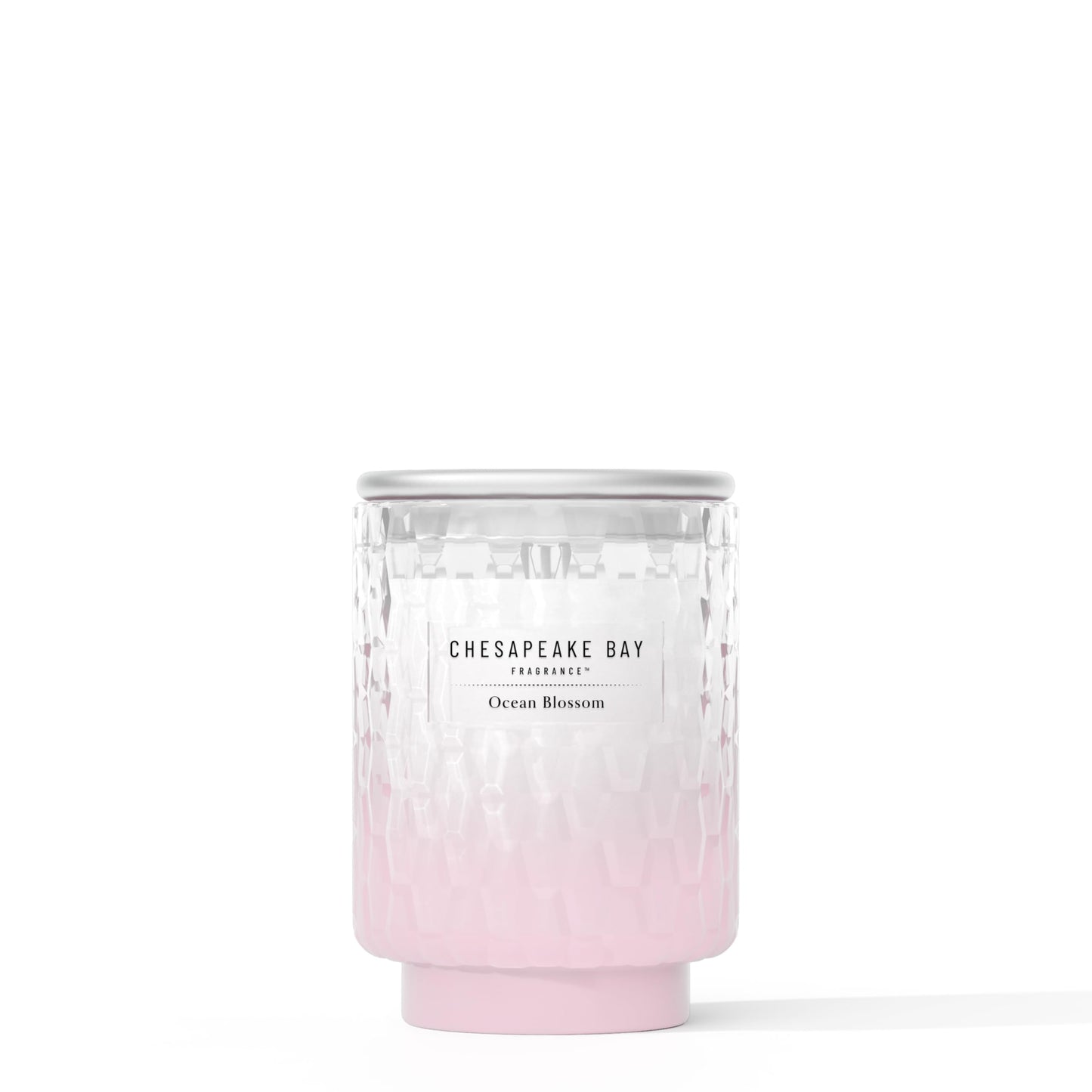Chesapeake Bay, 8oz Ocean Blossom Scented Candle, Mood Evoking Fragrance, Textured Sea Glass-Inspired Jar, Premium Soy Blend Wax with Essential Oils, Coastal Fragrance for Home Décor or Gifting