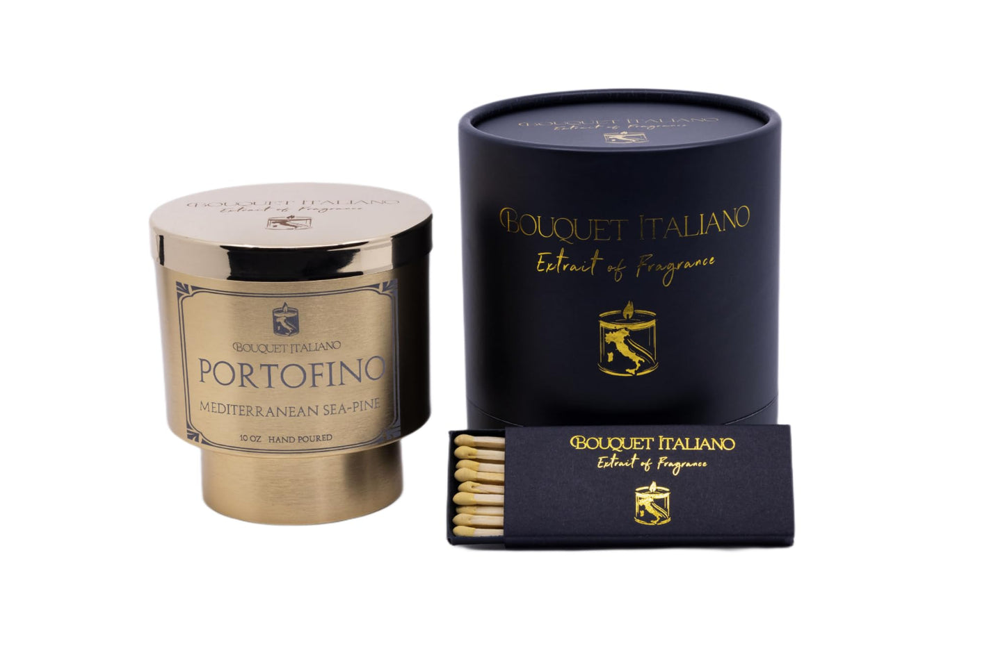 Portofino Luxury Wax Scented Candle Lemon Zest Sea Ozone Pine Aromatherapy Candle for Relaxation Home Decor & Gift Giving with Jasmine Marine Waters & Coastal Musk