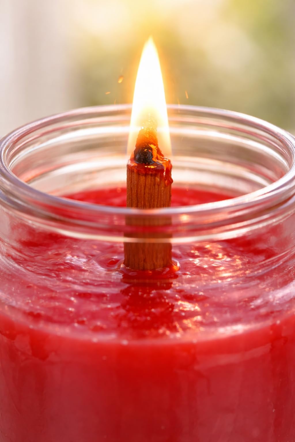 Candle jar 510g Berries with Natural Wood Wick, Made in Italy