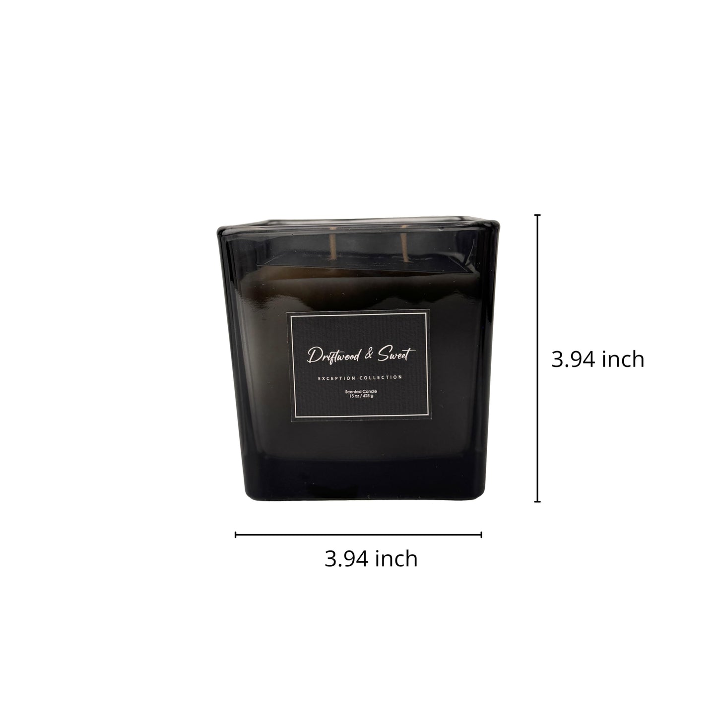 Signature Scented Candle 15oz – CW Studio Color Glass Jar — Hand-Poured Soy & Paraffin Wax – Clean Burn, Smokeless, Up to 30 Hours, Home Decor & Gift Giving