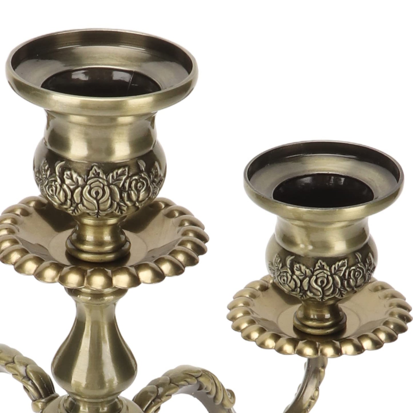 5 Arms Candelabra Scratch Resistant Rustproof Vintage Tall Candelabra for Weddings Parties