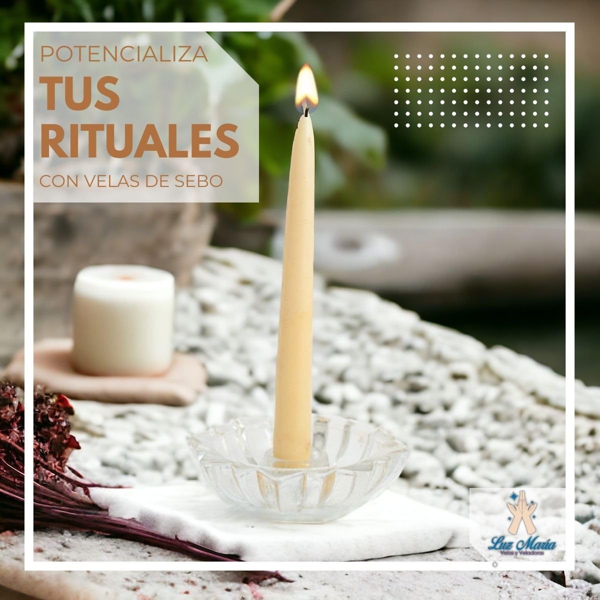 White Tallow Candles 26 Pieces