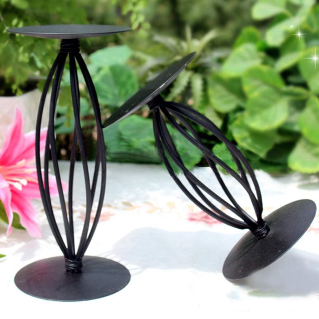 XILIN-1987 Candle Holderss Simple European Candle Holder Romantic Retro Wedding Props Wrought Iron Home Furnishings Decorative Candlestick