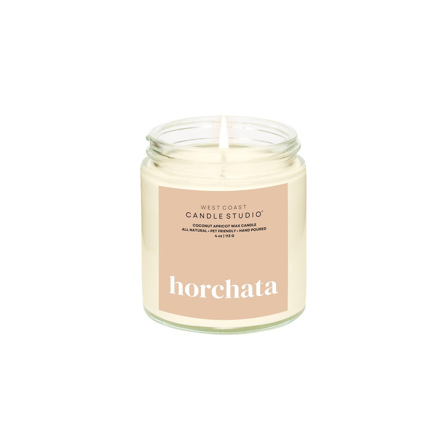 Pet Safe Candle for Dogs | Non Toxic Coconut Apricot Wax Candle | Clean Burning, Paraffin-Free | Pet Odor Eliminating Home Fragrance | Horchata | 4 oz