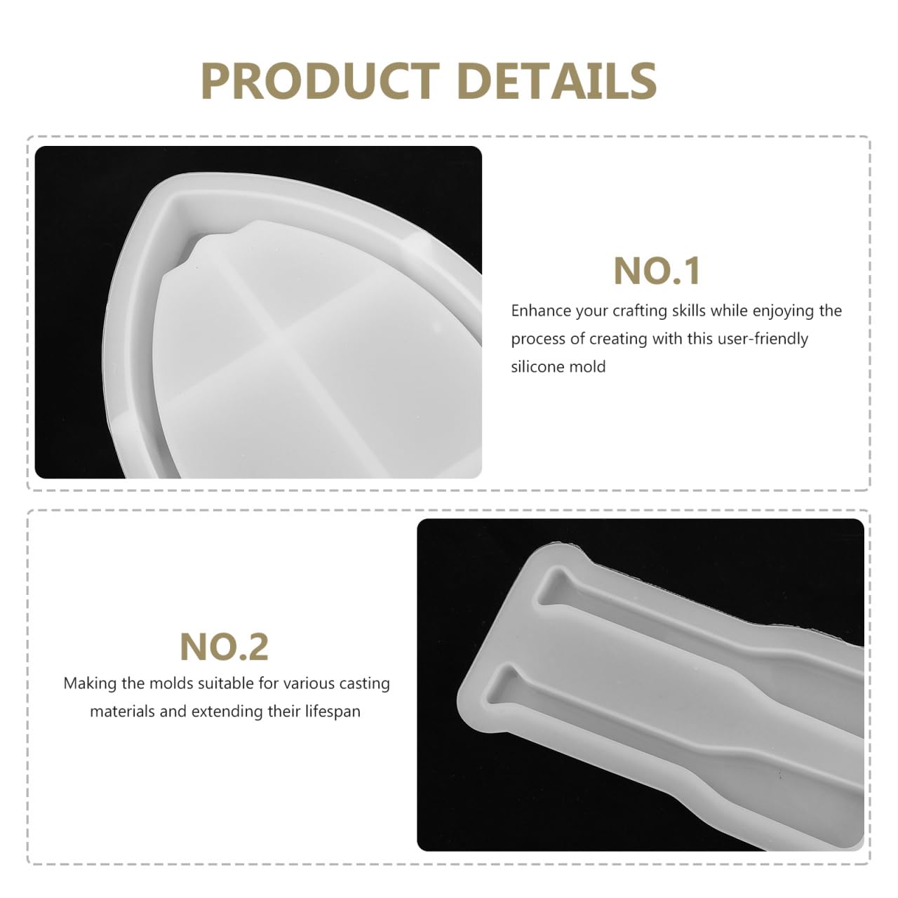 DIYEAH Boat Silicone Mold Set for Resin Casting | Epoxy Tray Mold with Paddle for Candle Holder, Trinket Dish & Jewelry Organizer DIY Craft Kit for Home Decor