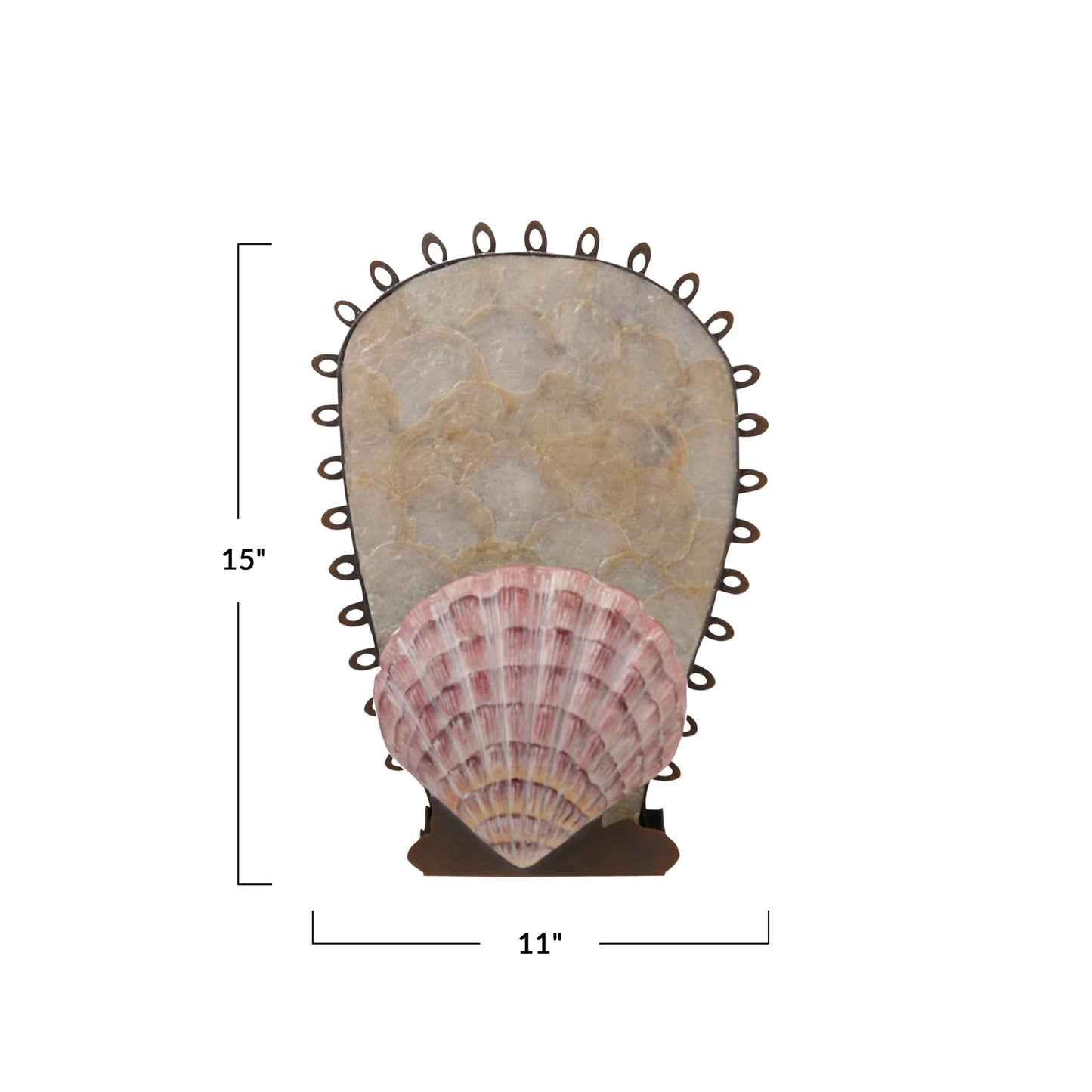 Creative Co-Op Metal Wall Sconce Taper Candle Holder with Resin Shell, Multicolor Finish