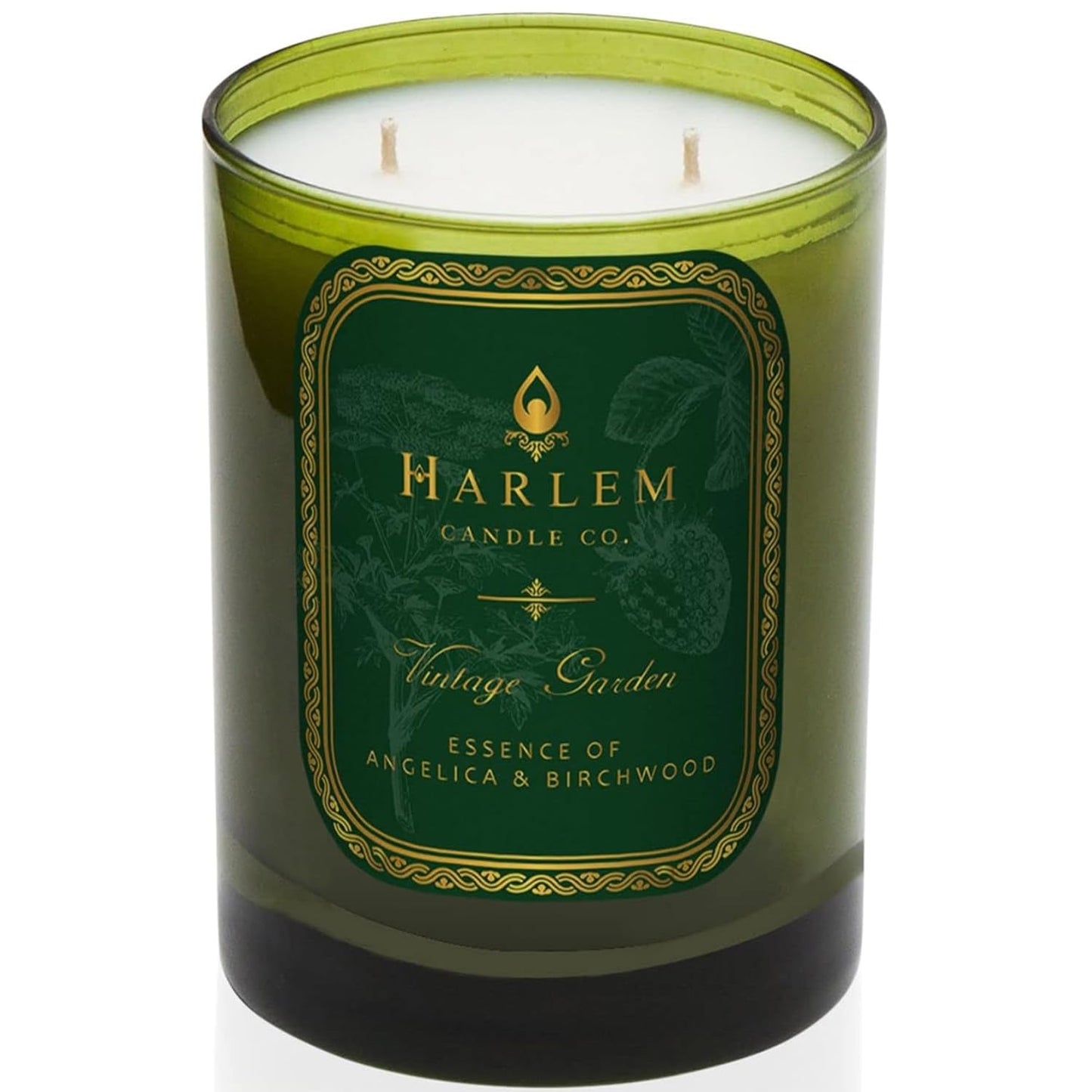HARLEM CANDLE CO. Vintage Garden - Luxury Scented Soy Candle, 11 oz - 80-Hour Burn Time | Wild Berry, Rose, Absinthe, Angelica, Strawberry Musk, Birchwood | Scented Candles for Home