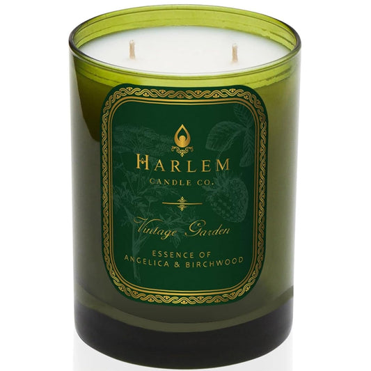 HARLEM CANDLE CO. Vintage Garden - Luxury Scented Soy Candle, 11 oz - 80-Hour Burn Time | Wild Berry, Rose, Absinthe, Angelica, Strawberry Musk, Birchwood | Scented Candles for Home