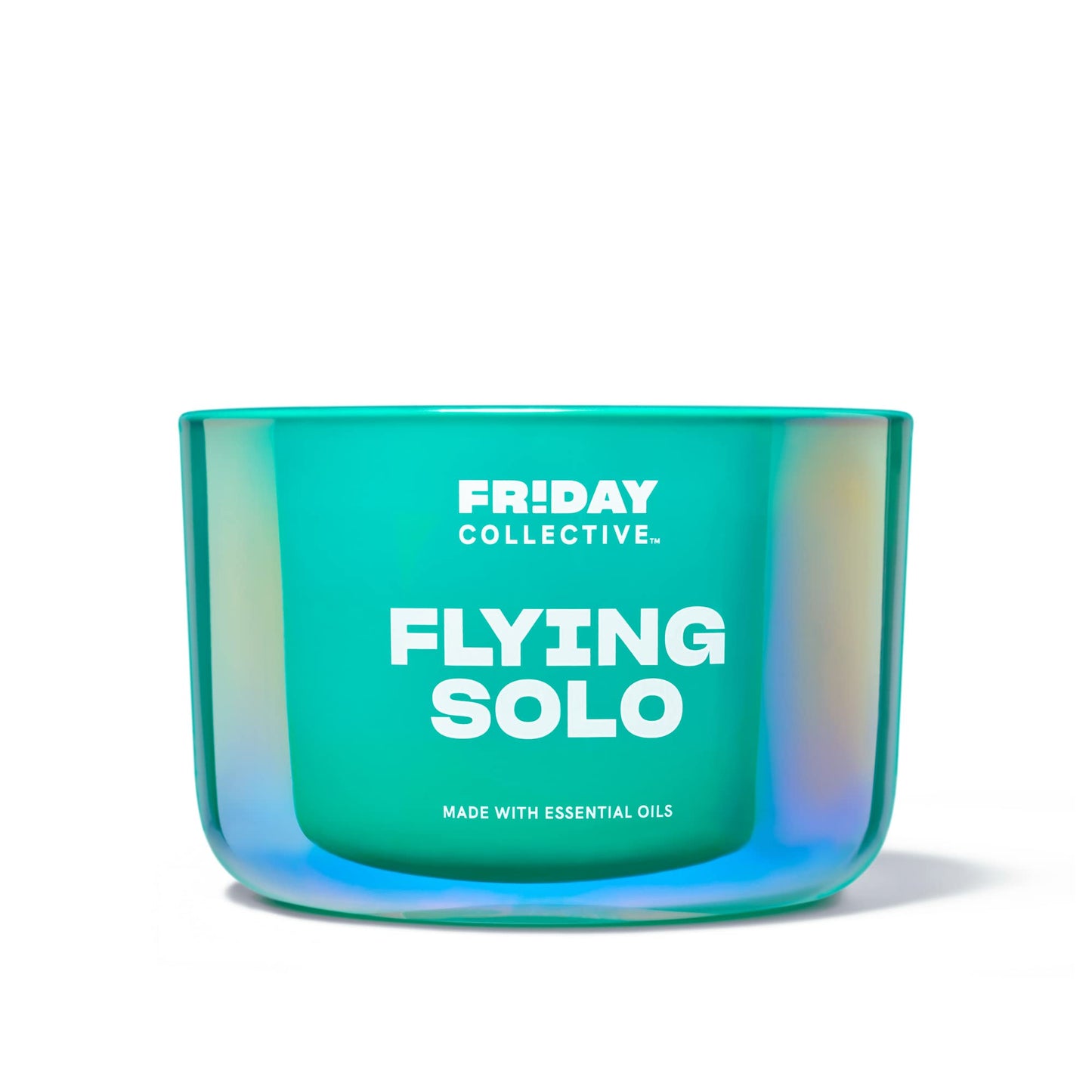 Friday Collective Flying Solo Candle Fresh & Clean Scented Made with Essential Oils 3 Wicks 13.5 oz