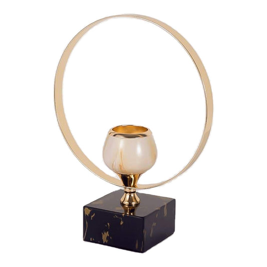 XILIN-1987 Candle Holderss Fashion Iron Hand-Forged Candlestick Holders Stands ，Home Decor Pillar Candle Stand for Family Atmosphere Decoration Decorative Candlestick (Size : Small)