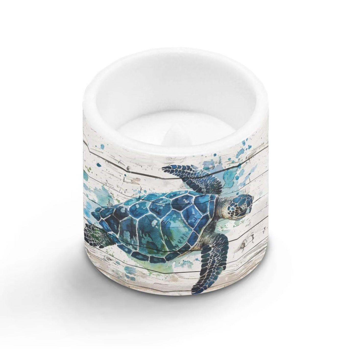 NETILGEN Sea Turtle Flameless Candles with Remote Timer Pack of 4 Battery Operated LED Pillar Candles 3 inch Realistic Flickering Flameless Candles Home Decor