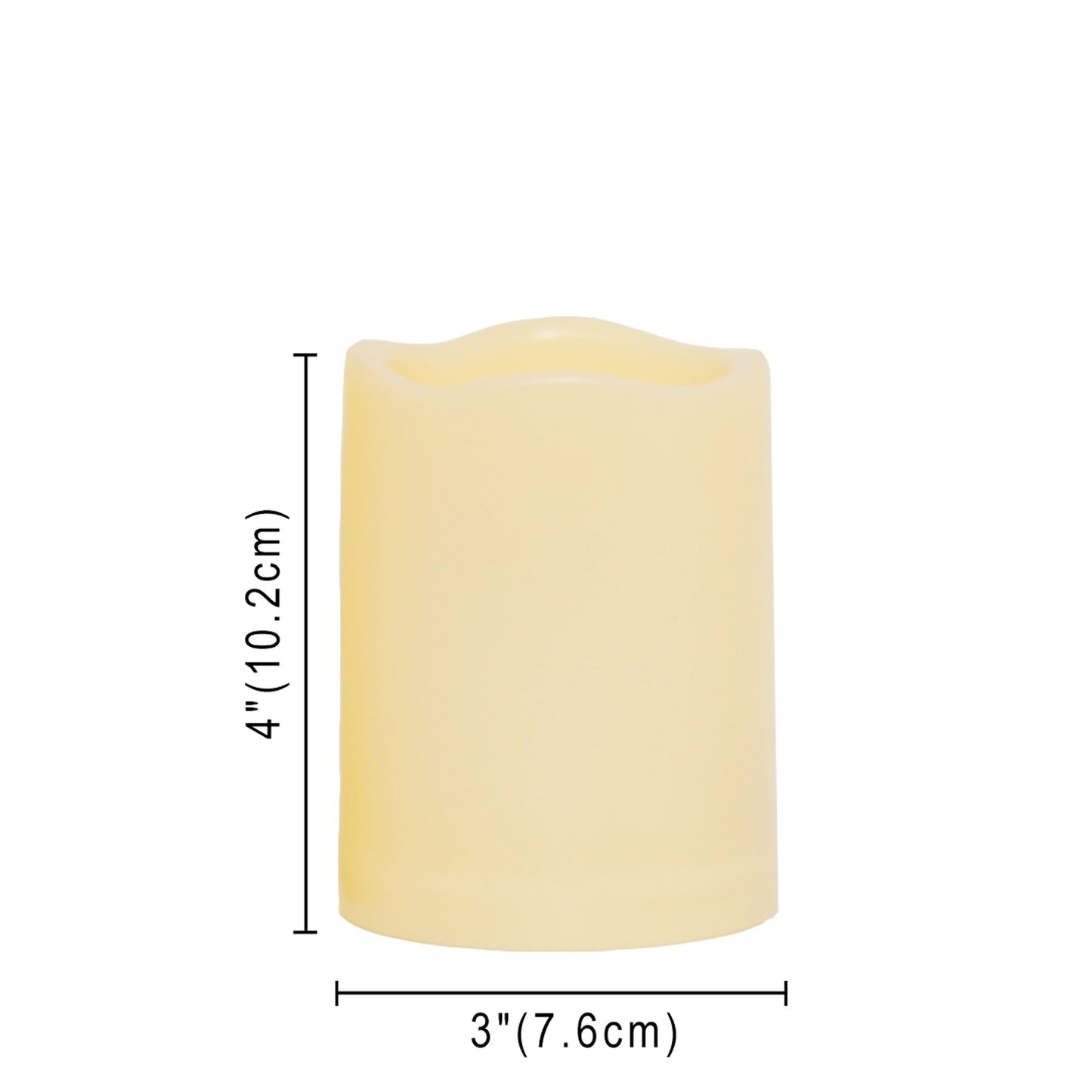 2 PCS 3" x4" Waterproof Outdoor Battery Operated Flameless LED Pillar Candles with Timer Flickering Plastic Resin Electric Decorative Light for Lantern Patio Garden Home Decor Party Wedding Decoration