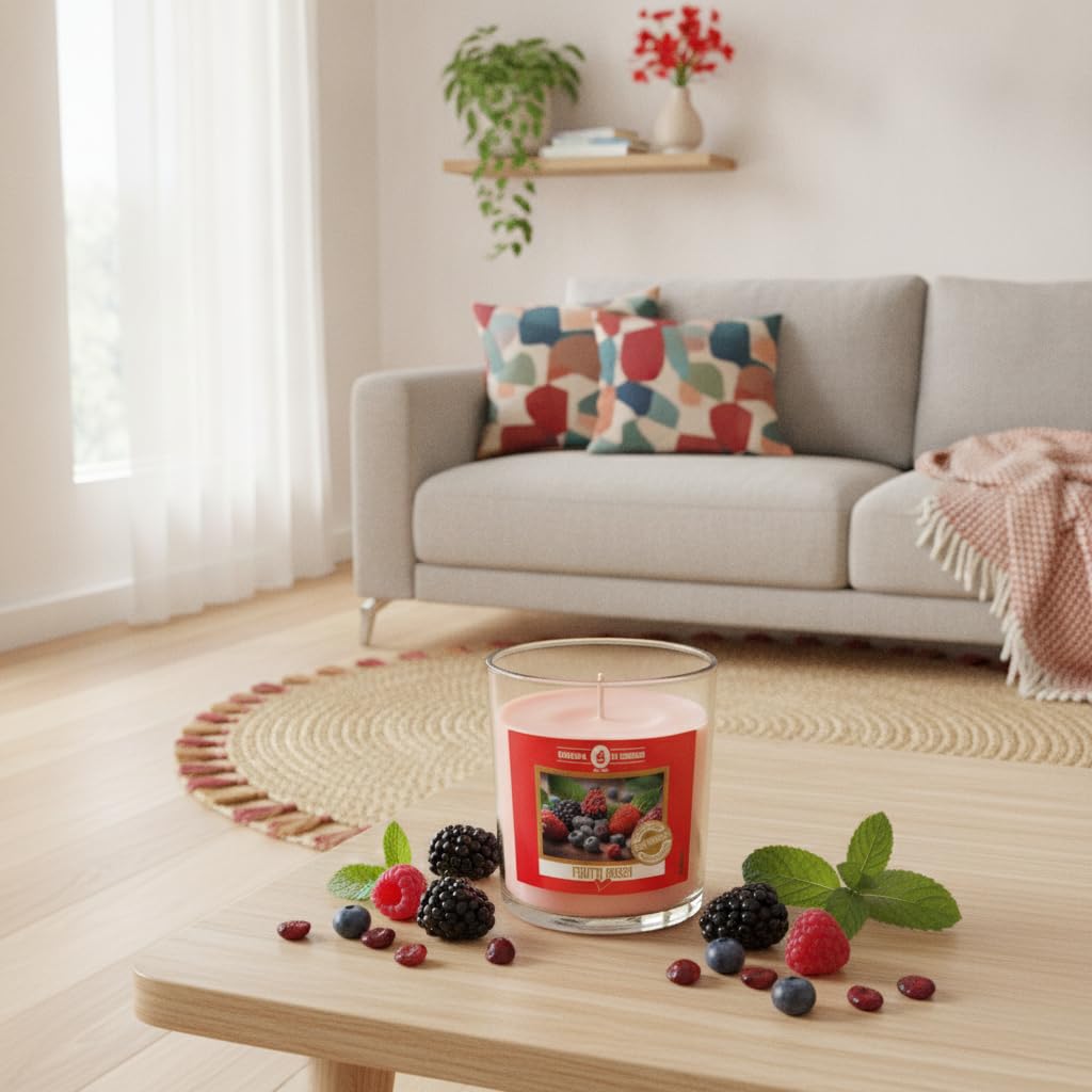 Berries/Berries Scented Vegetable Wax Candle - Allergen Free
