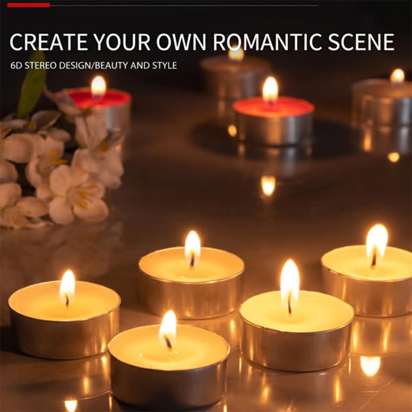 Paraffin Wax Tealight Candles 50 Pack Long Burning Aluminum Cup Candles for Home Scented Odor Eliminating Candle for Smoking Pet Kitchen White Unscented