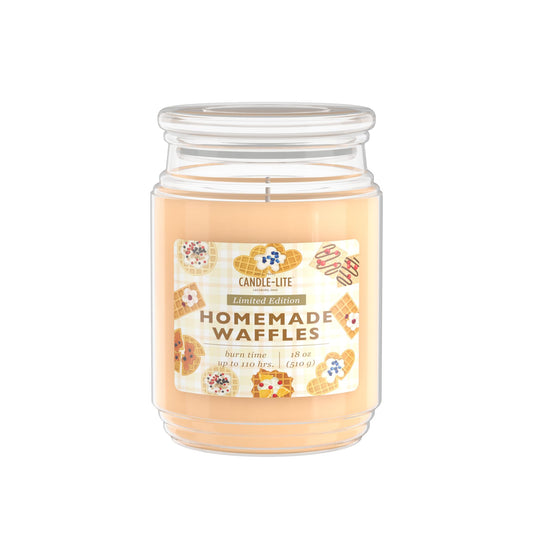 Candle-lite Fall Scented Candles, Cinnamon with Vanilla Extract, 18 oz Single-Wick Jar Candle, Proudly Poured in The USA, Autumn Home Decor, 110 Hours of Burn Time, Ideal Gift for Men and Women