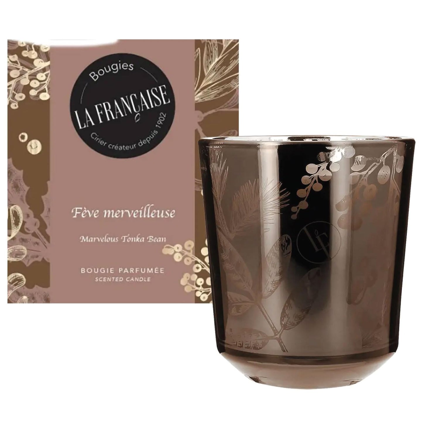 Bougies La Francaise Candle Gift Set – 4X 200g Jars, French-Made, 40h Burn Each Woodland Fairyland · Tonka Bean · Golden Nectar · Argan Elixir · Holiday Home Décor