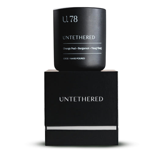 U.78 Luxury Scented Candle – Orange Peel, Bergamot & Sandalwood | Hand-Poured in USA w/ 100% Natural Coconut & Apricot Wax | Double Wick, Long-Lasting Aromatherapy Candle for Home & Gifts (12.5 oz)