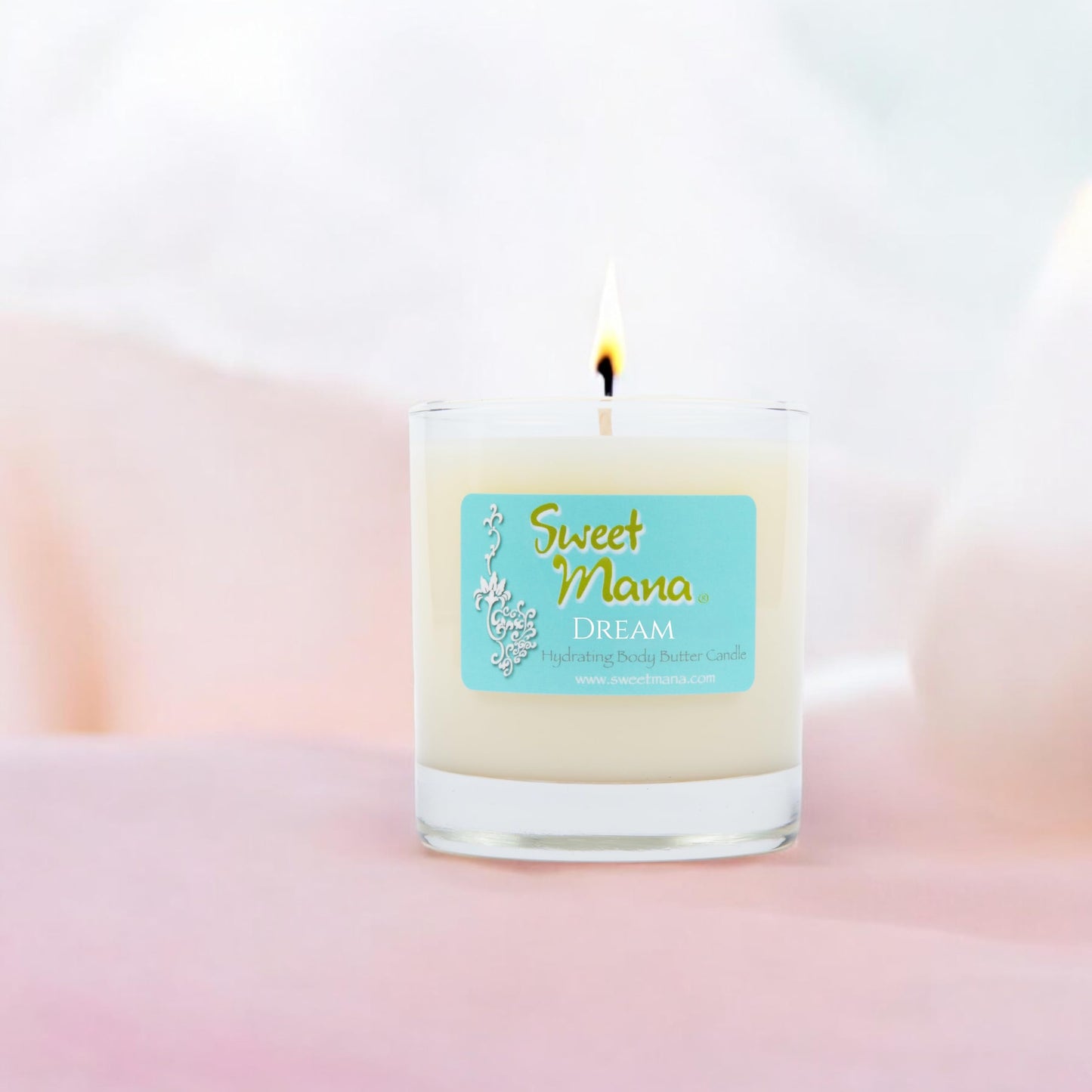 Dream Lotion Candle | Lavender + Frankincense + Myrrh | Massage Candle | Luxury Soy Candle | Aromatherapy Candle | Body Butter | Hand Poured in USA | 9 oz. | Sweet Mana